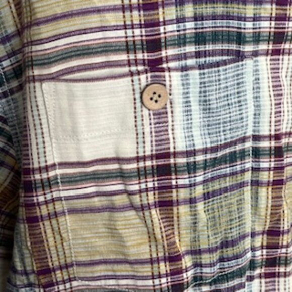 Tommy Bahama Silk Plaid Shirt Mens Size Large Short Sleeve Button Up - Picture 5 of 8